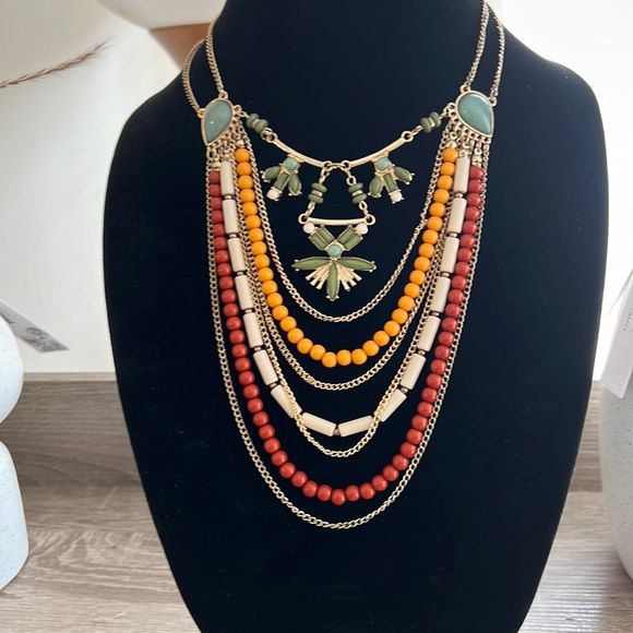New York & Company Jewelry - NWOT New York & Co. Elegant Multi-Color Beaded Necklace